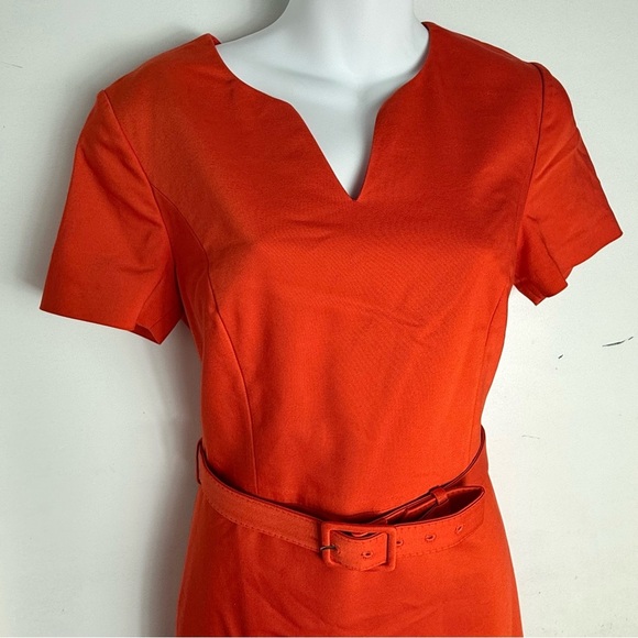 J.Crew Elegant Neon Orange  Women's Dress - Picture 5 of 12